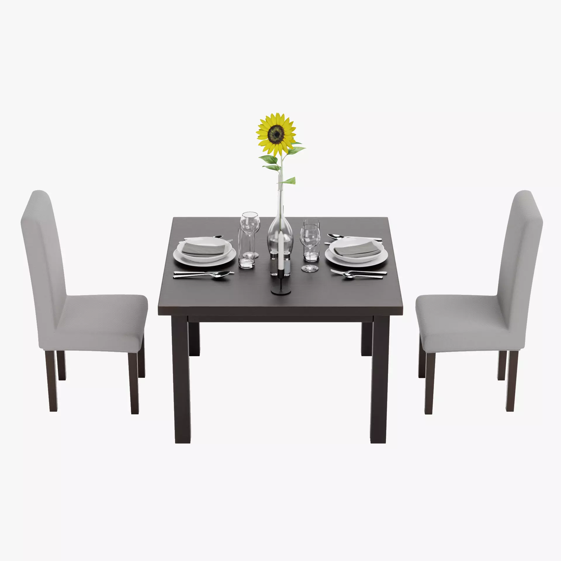 -Restaurant Table V6- 3D model_13