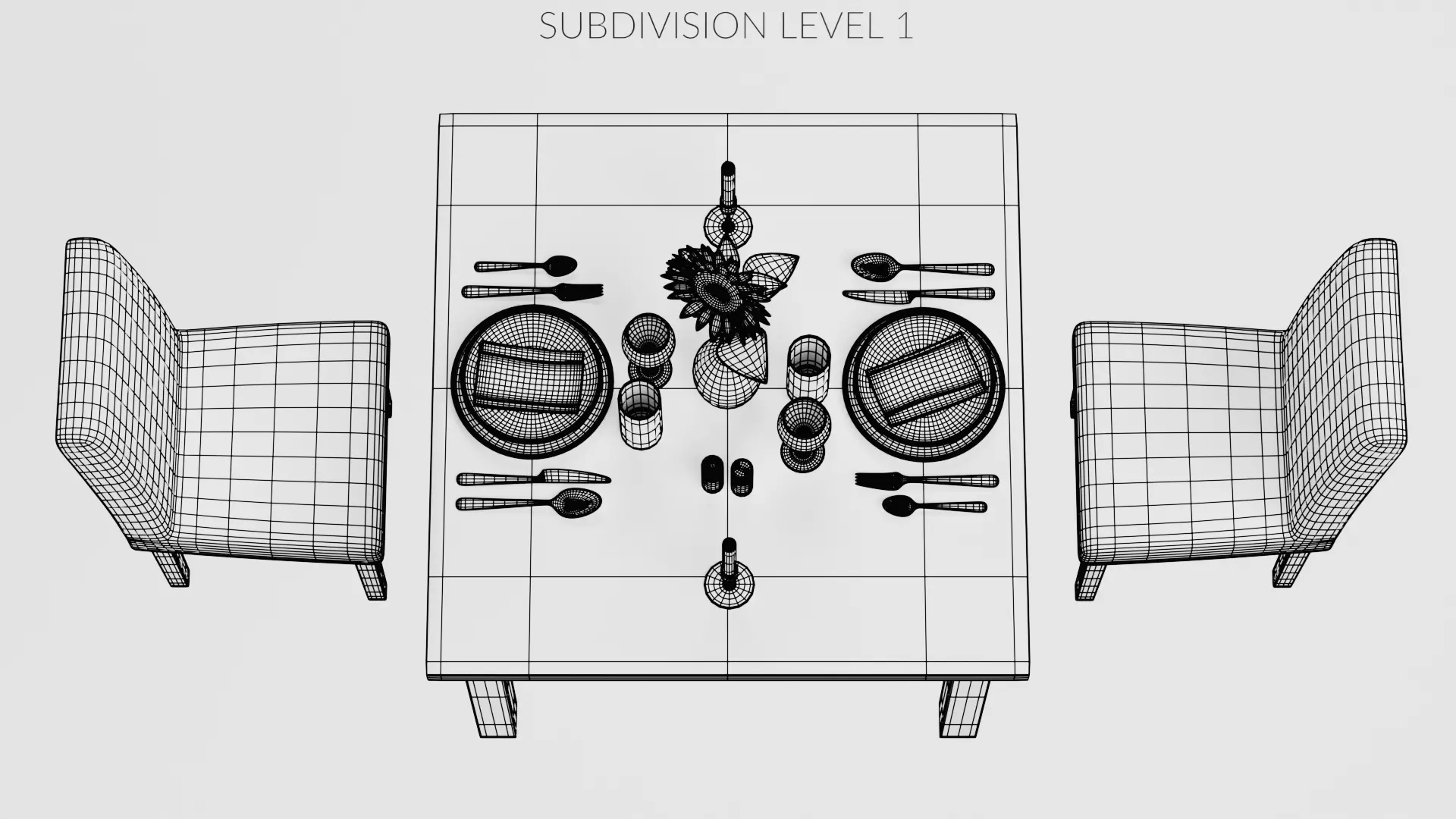 -Restaurant Table V6- 3D model_12