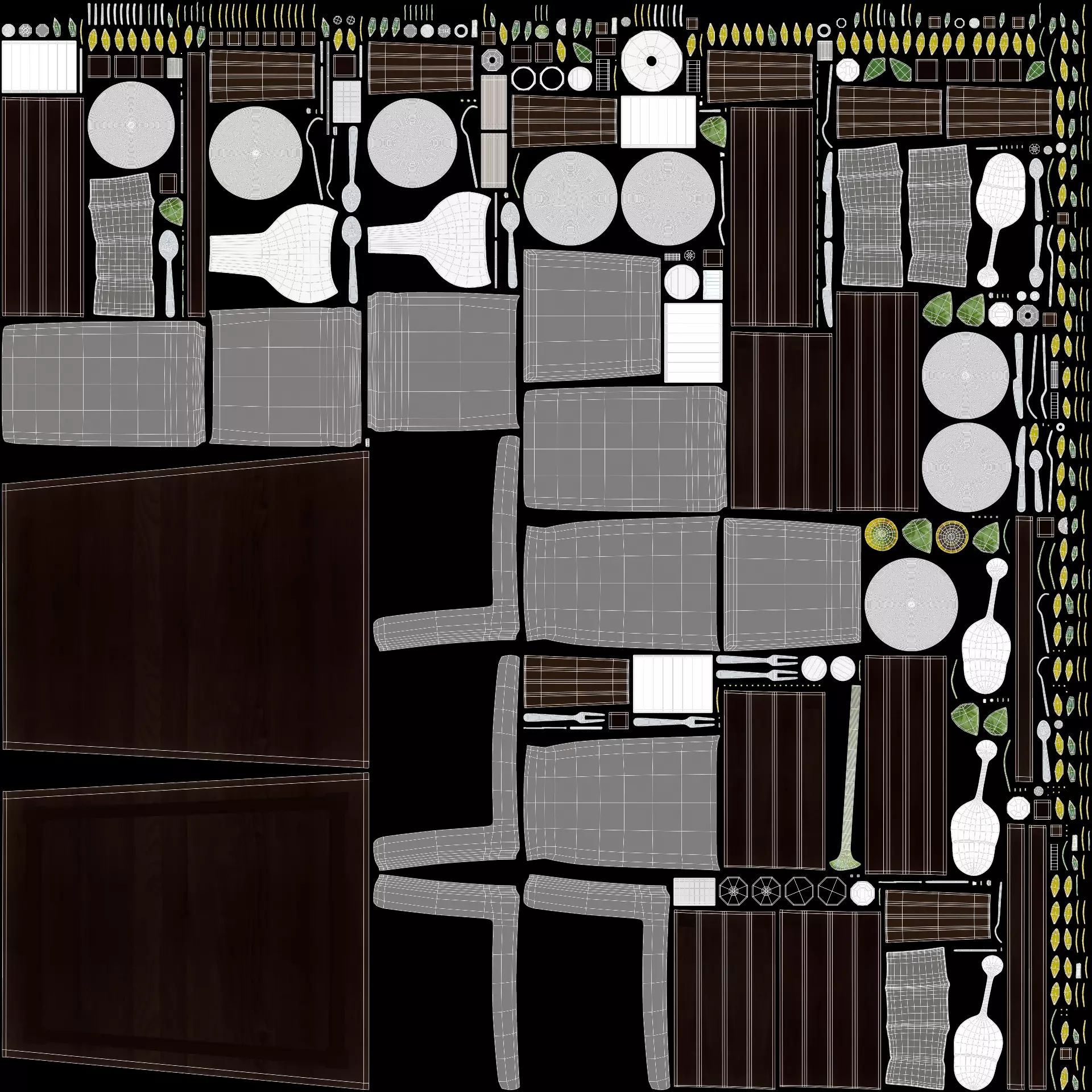 -Restaurant Table V6- 3D model_8