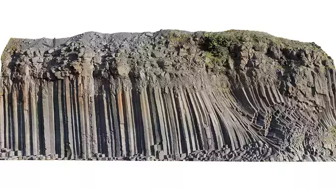 Basalt Cliff Rock Scan E