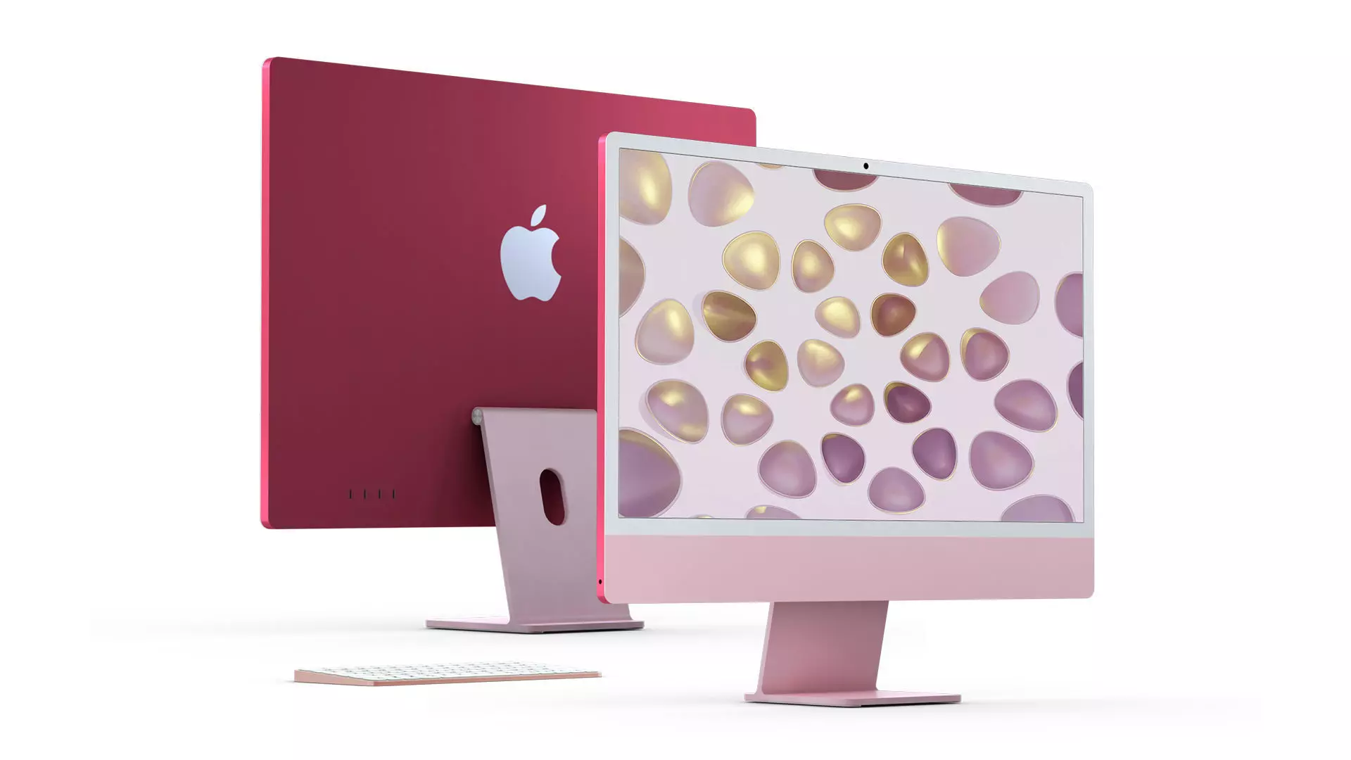 iMac M4 2024 3D Model for Element 3D And Cinema 4D 3D model_5