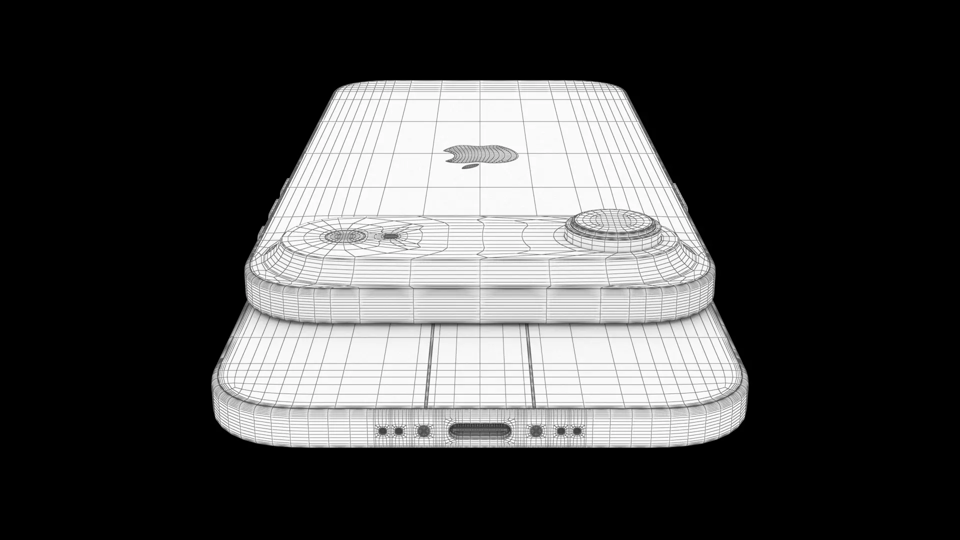 Apple iPhone 17 Air Space Black 3D model_10