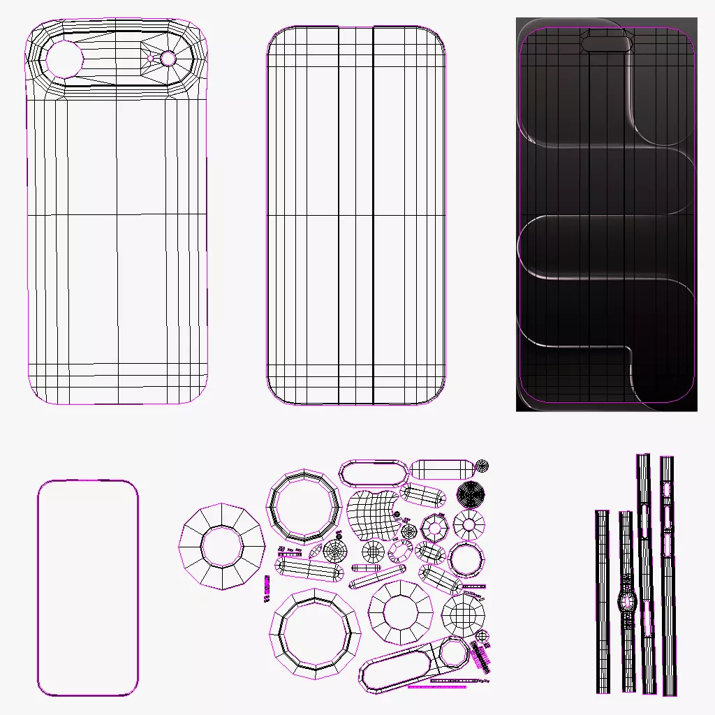 Apple iPhone 17 Air Space Black 3D model_11