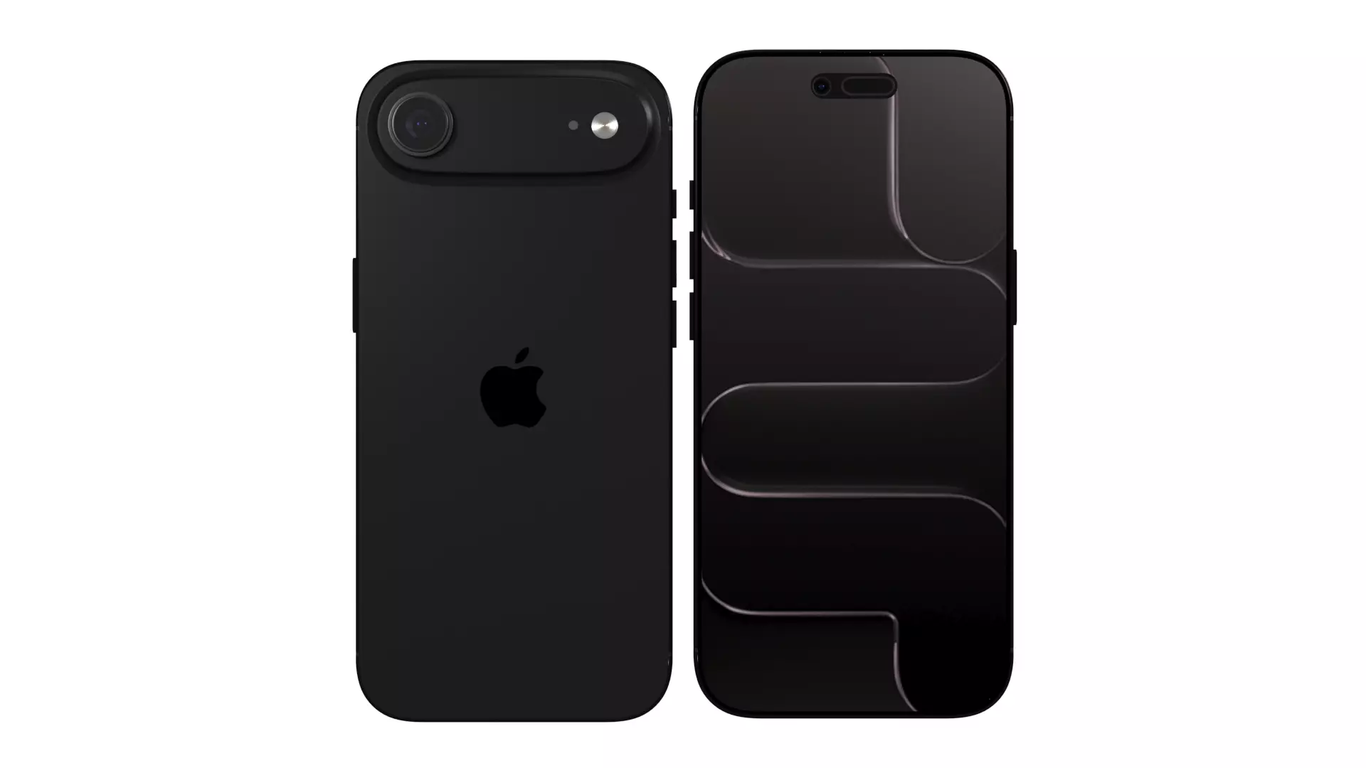 Apple iPhone 17 Air Space Black 3D model_1