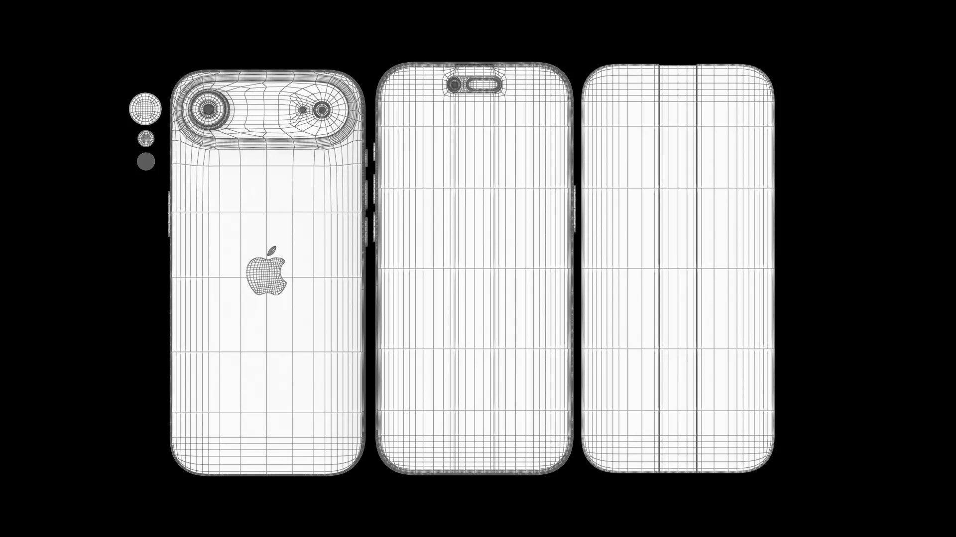 Apple iPhone 17 Air Space Black 3D model_6