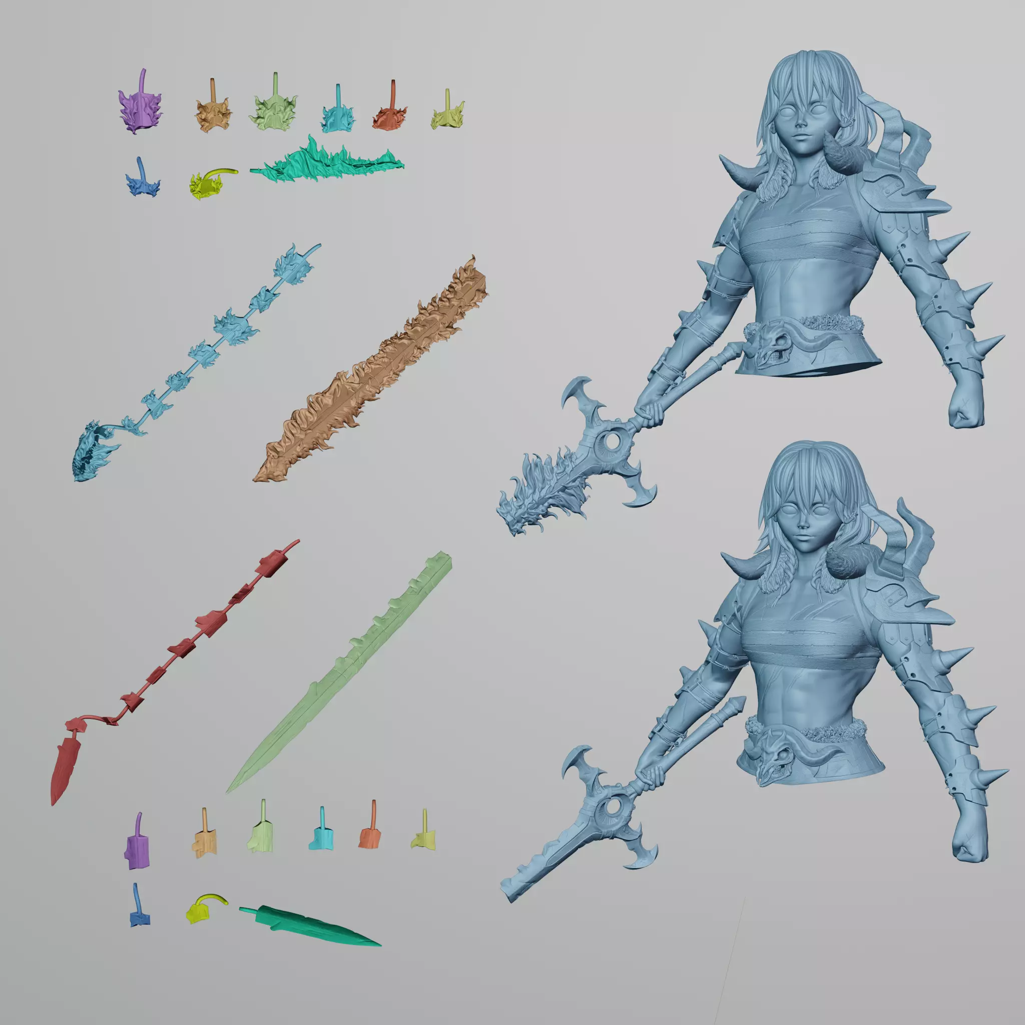 Byleth Nemesis Statue 3D print model_12