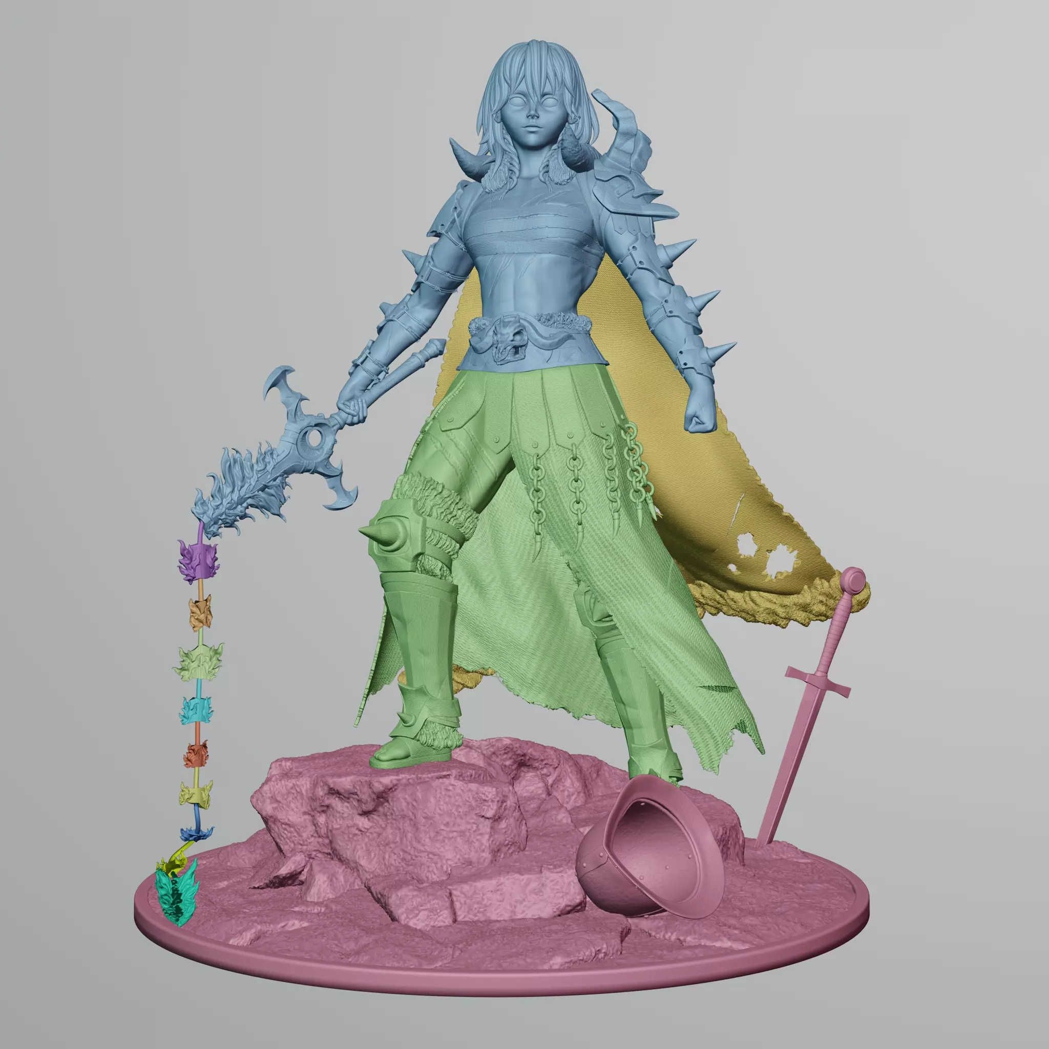 Byleth Nemesis Statue 3D print model_10