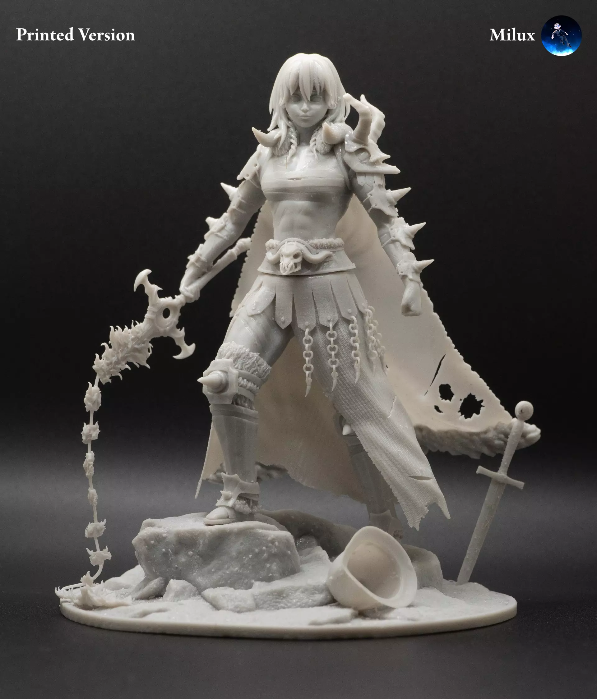 Byleth Nemesis Statue 3D print model_2