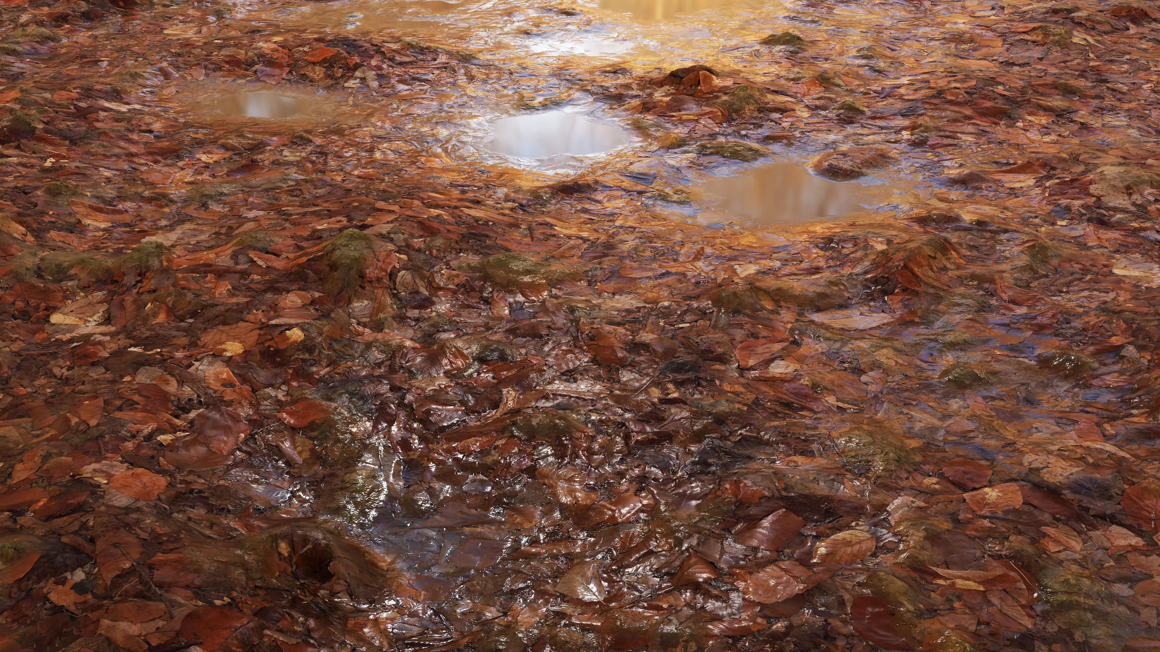 Wet Leaves 8K PBR Texture Texture_1