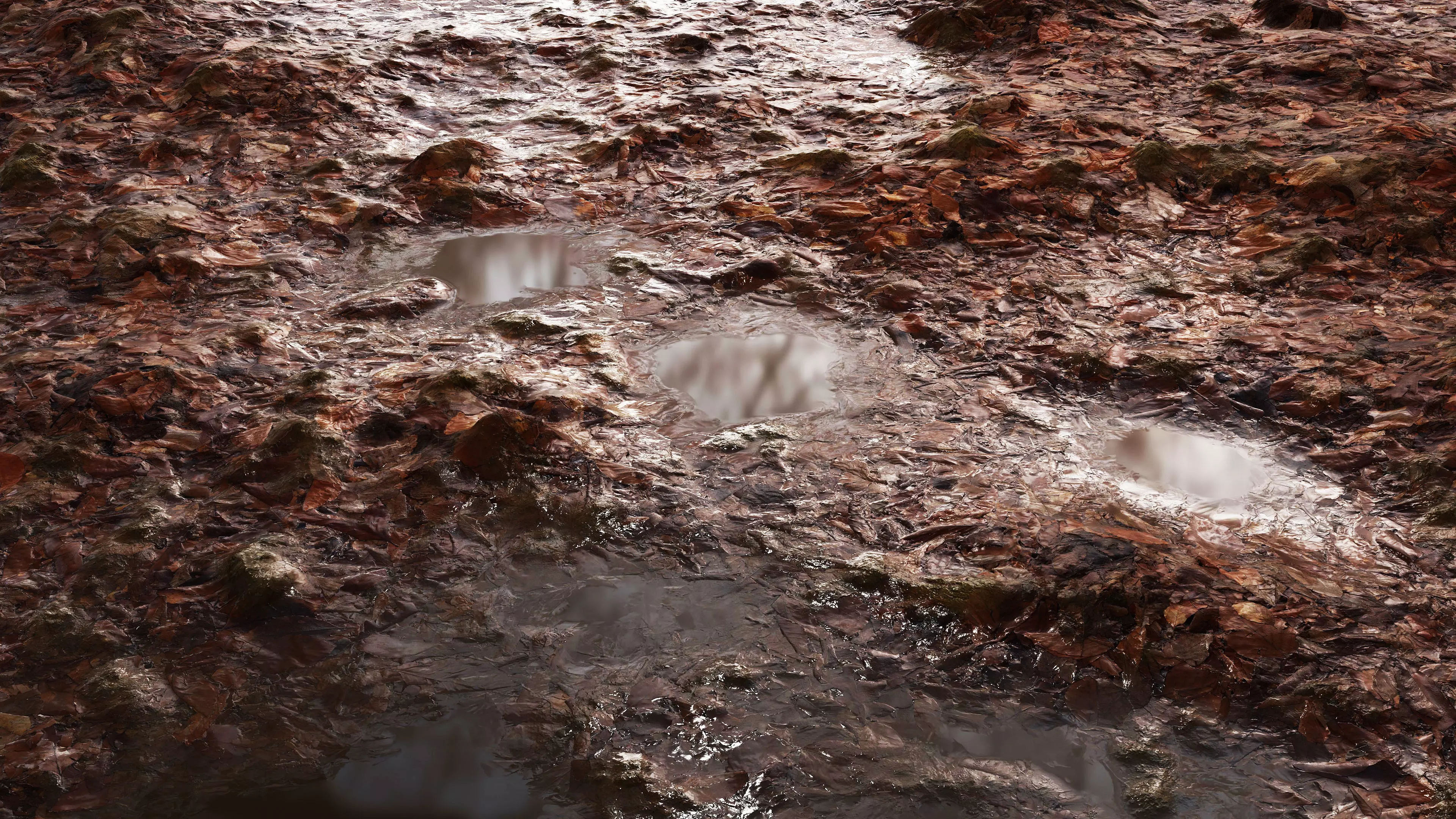 Wet Leaves 8K PBR Texture Texture_3