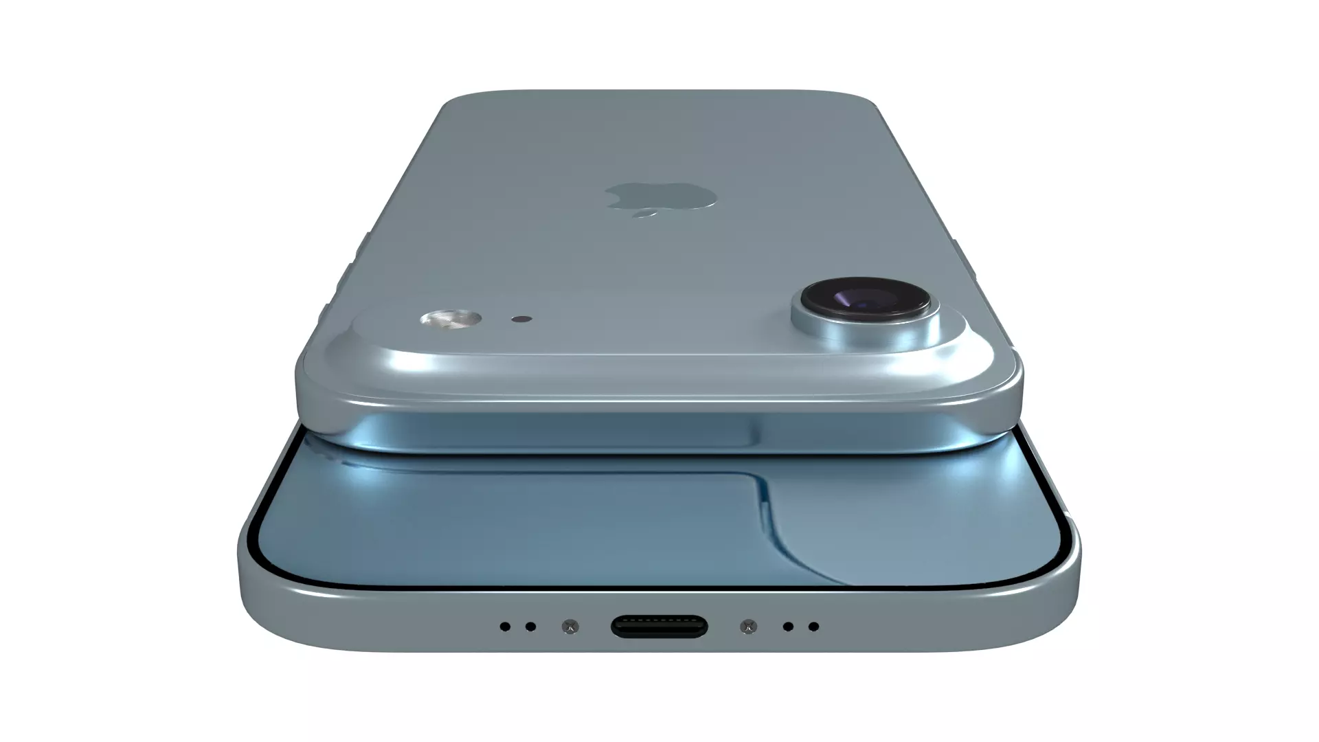 Apple iPhone 17 Air Sky Blue 3D model_3