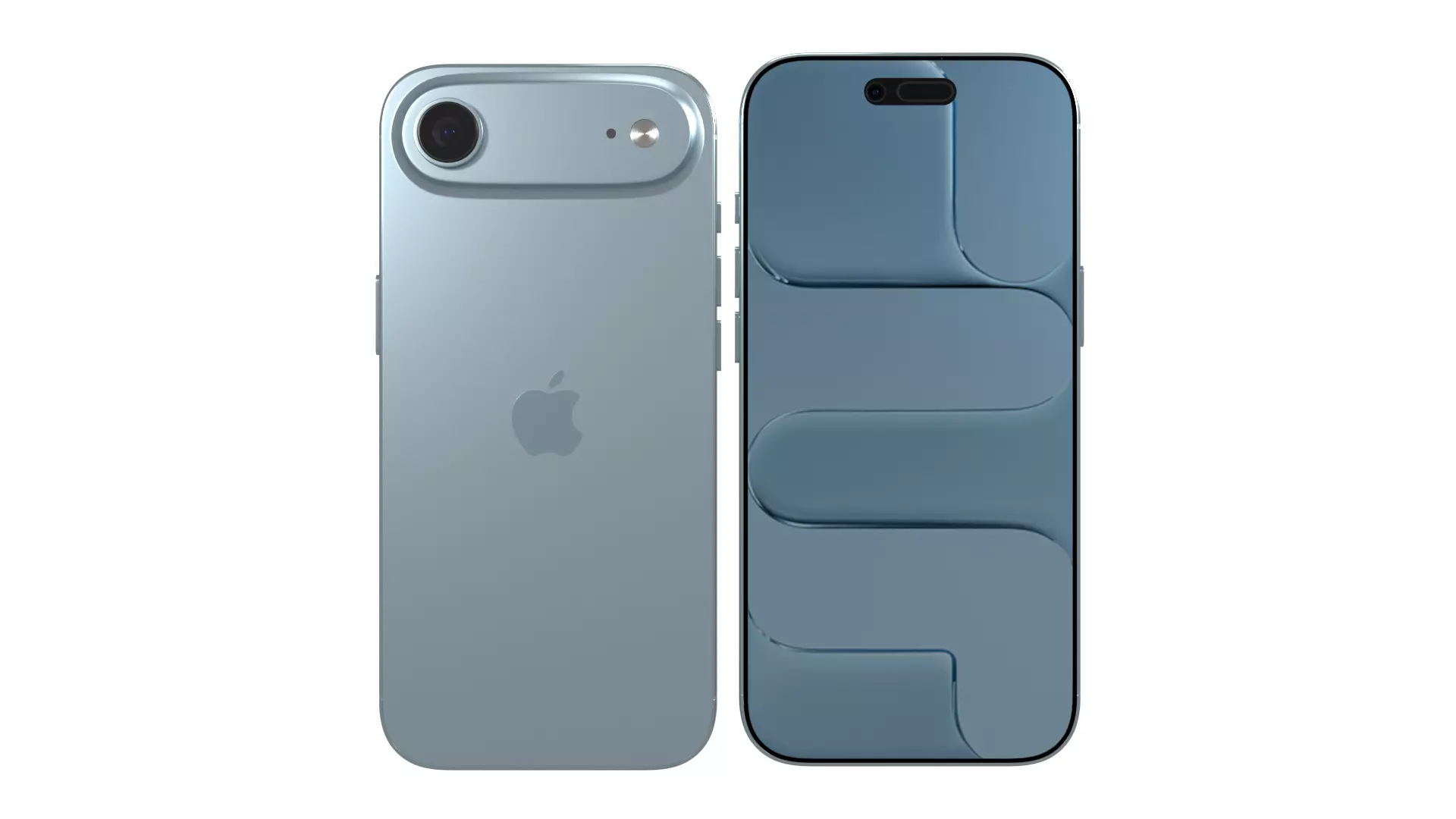 Apple iPhone 17 Air Sky Blue 3D model_1
