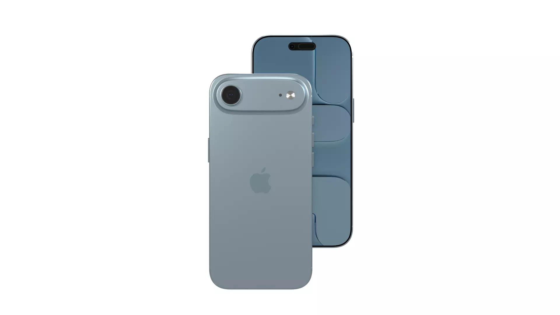 Apple iPhone 17 Air Sky Blue 3D model_4