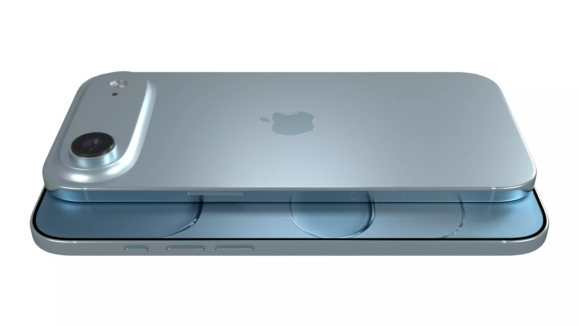 Apple iPhone 17 Air Sky Blue 3D model_2