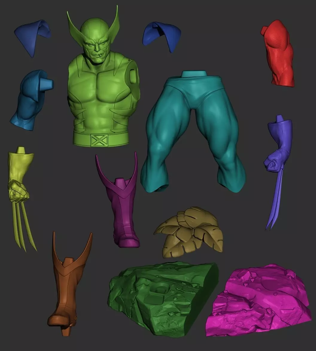 Wolverine - Ready to Print 3D print model_1
