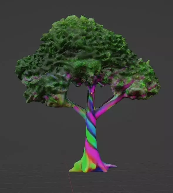 Rainbowtree 3D model_0