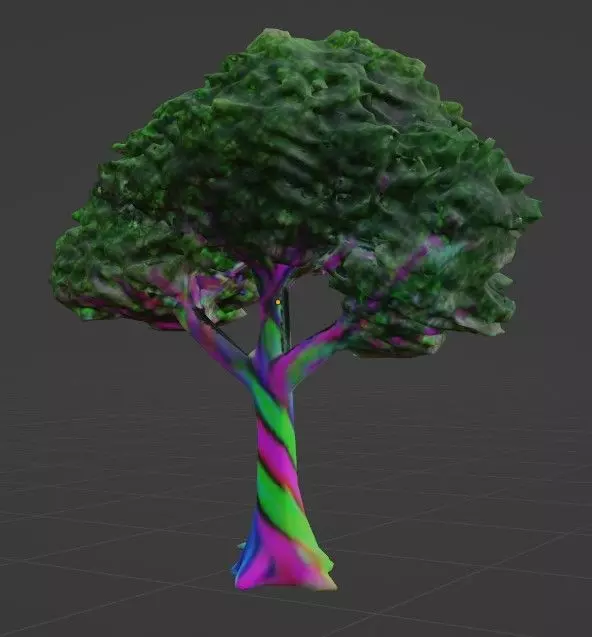 Rainbowtree 3D model_1