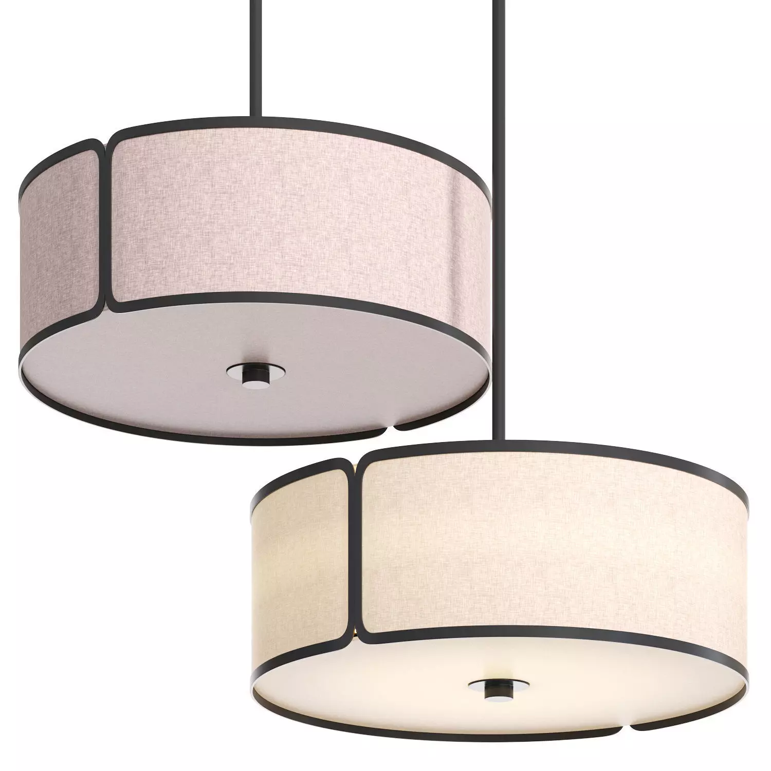 PDQ Zen Pendant Light Low-poly 3D model