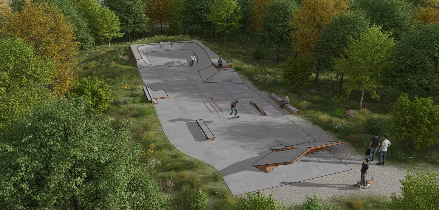 Skatepark Pankow Berlin 3D Model STL OBJ FBX 3DS 3D model_2