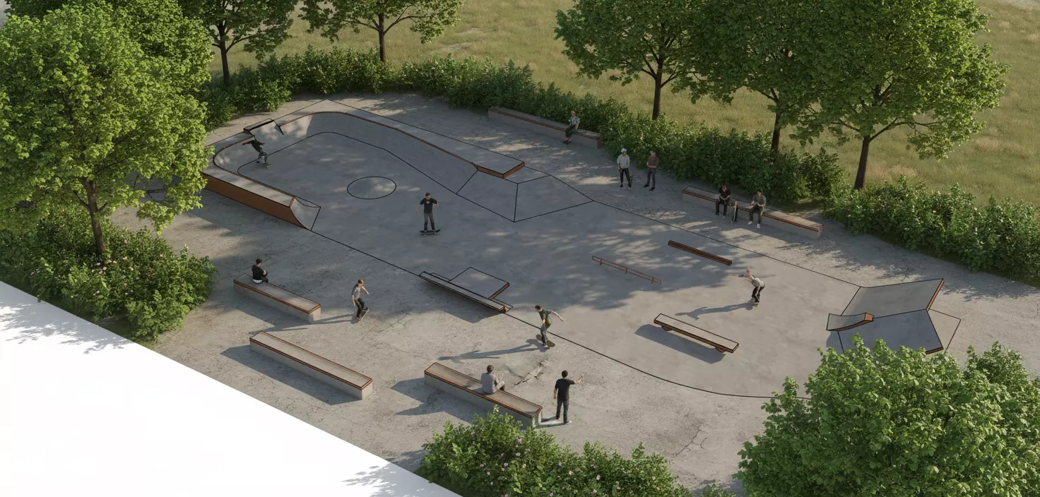 Skatepark Pankow Berlin 3D Model STL OBJ FBX 3DS 3D model_3