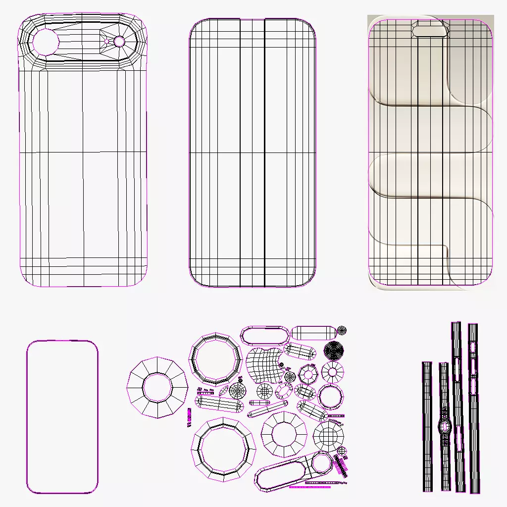 Apple iPhone 17 Air Light Gold 3D model_11