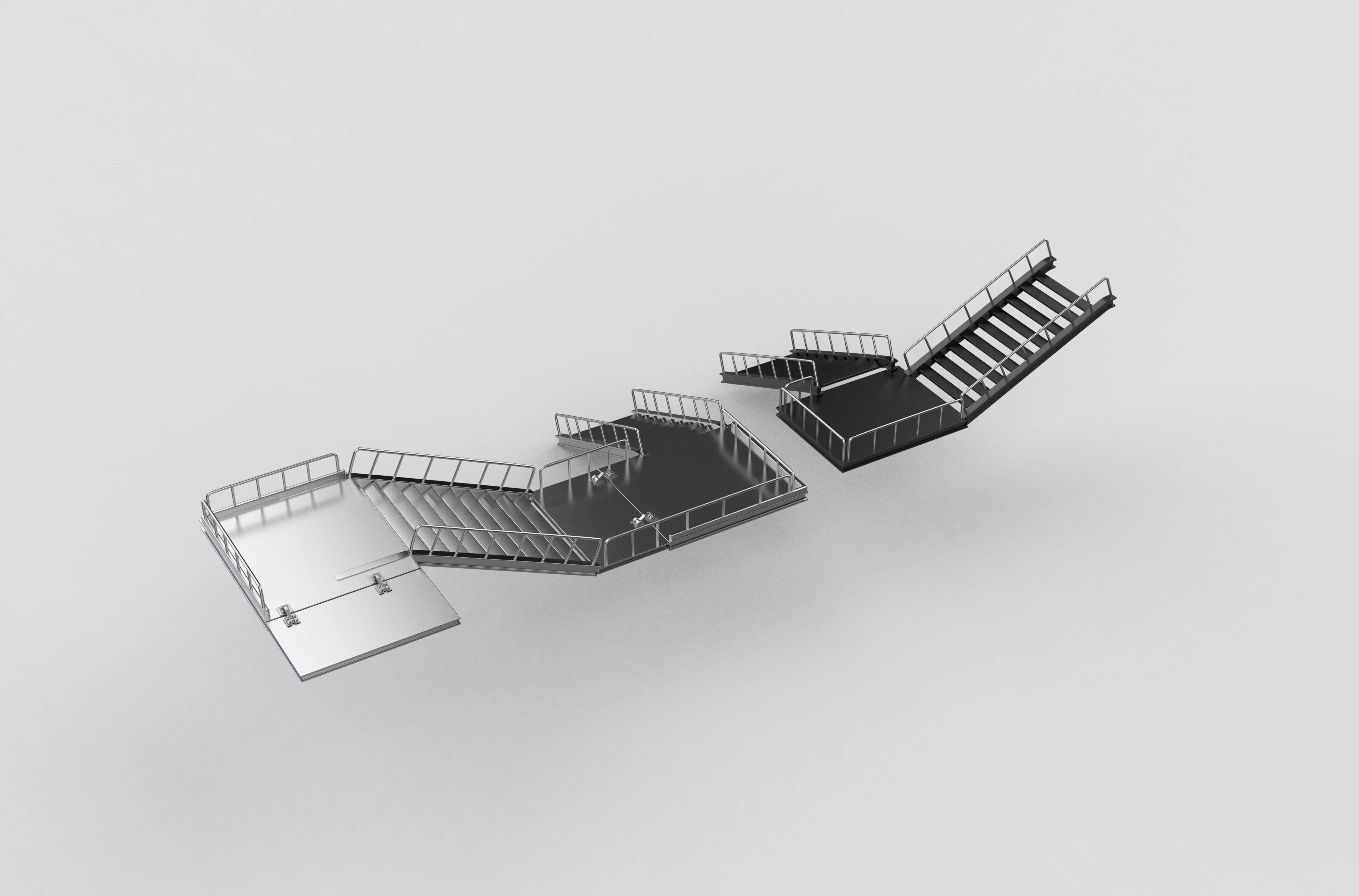 metal stair 2 3D model_10