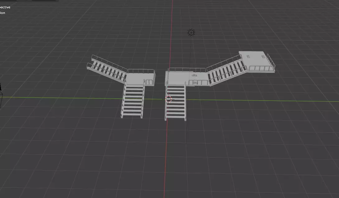 metal stair 2 3D model_15