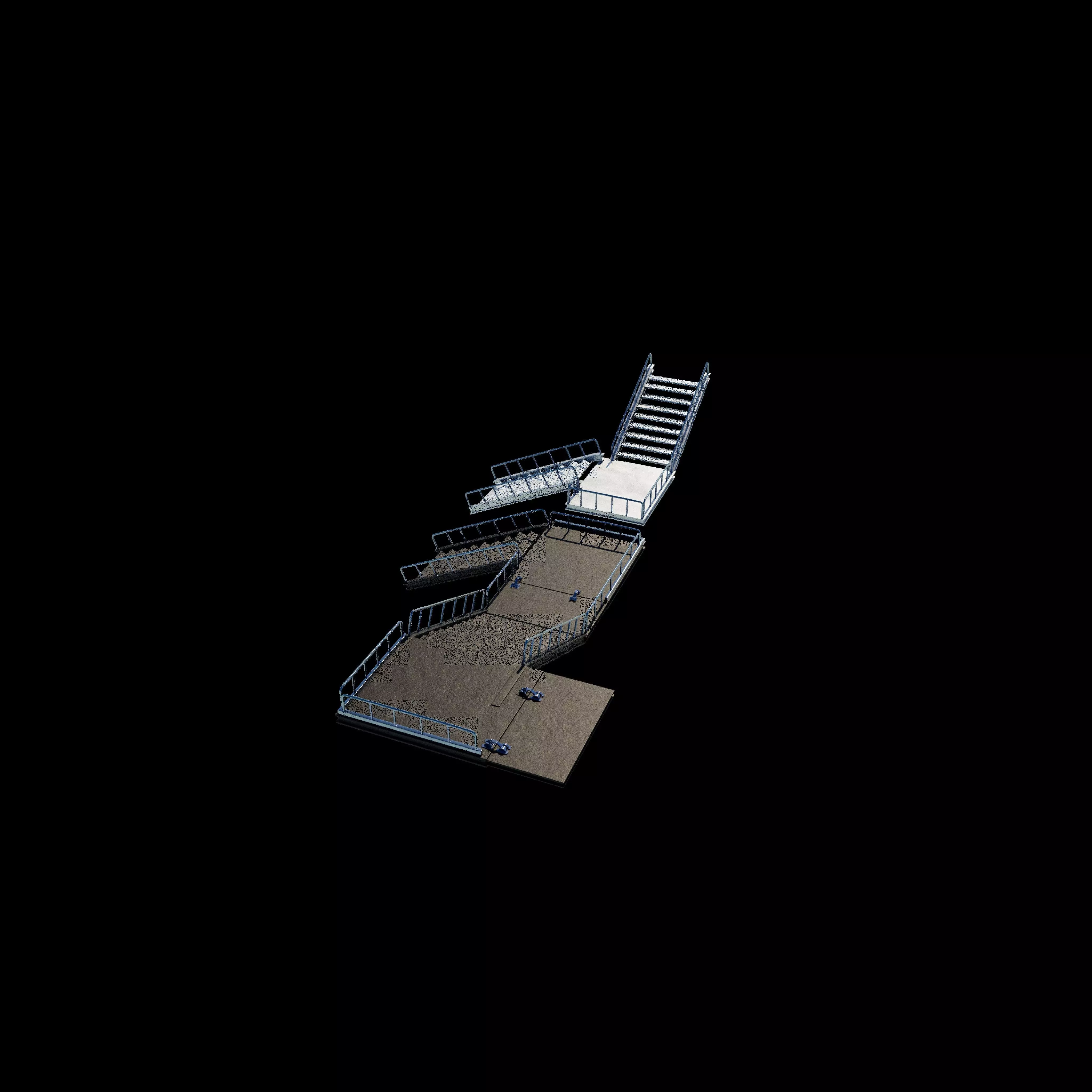 metal stair 2 3D model_7