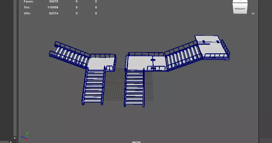 metal stair 2 3D model_13