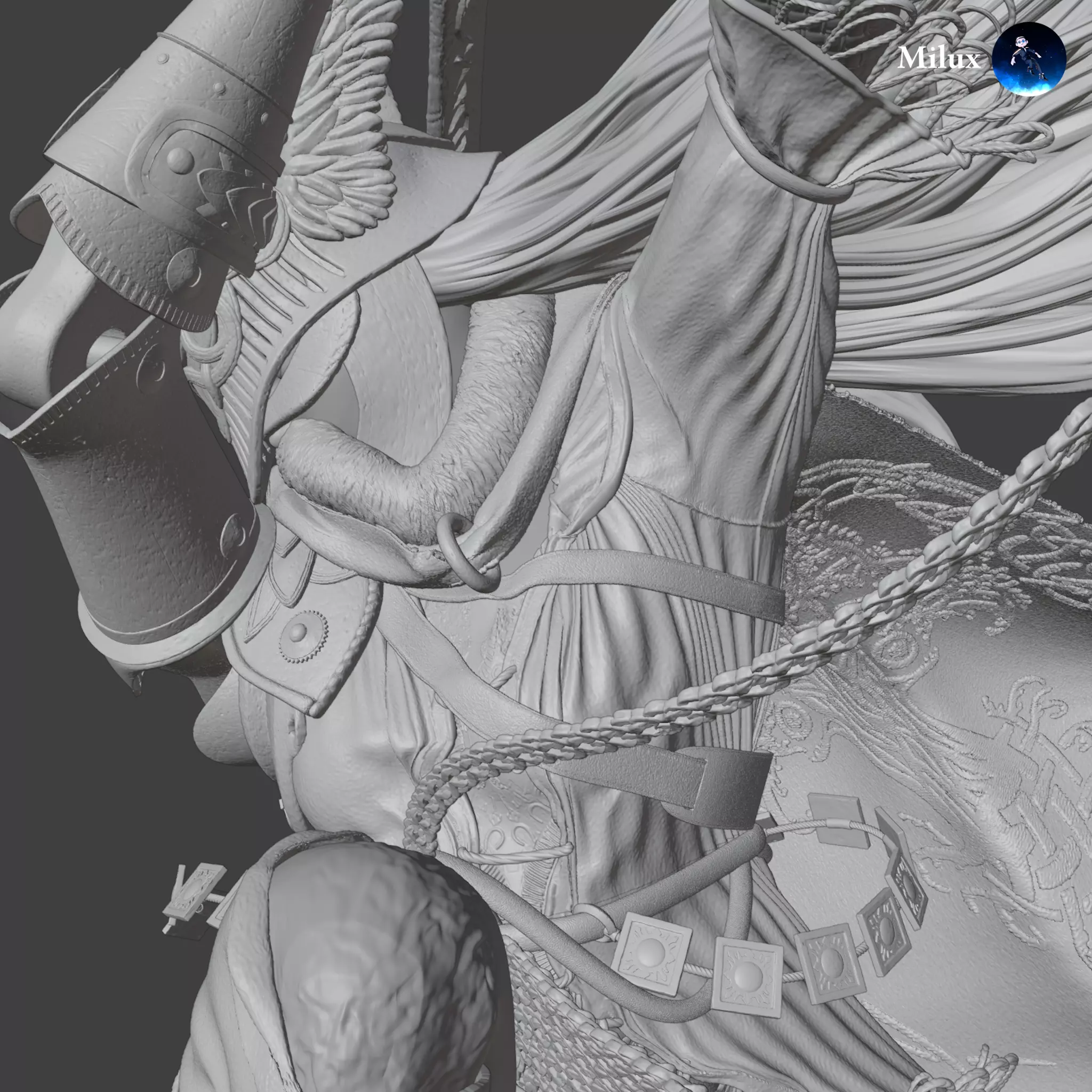 Malenia Blade of Miquella Statue - Elden Ring 3D print model_8