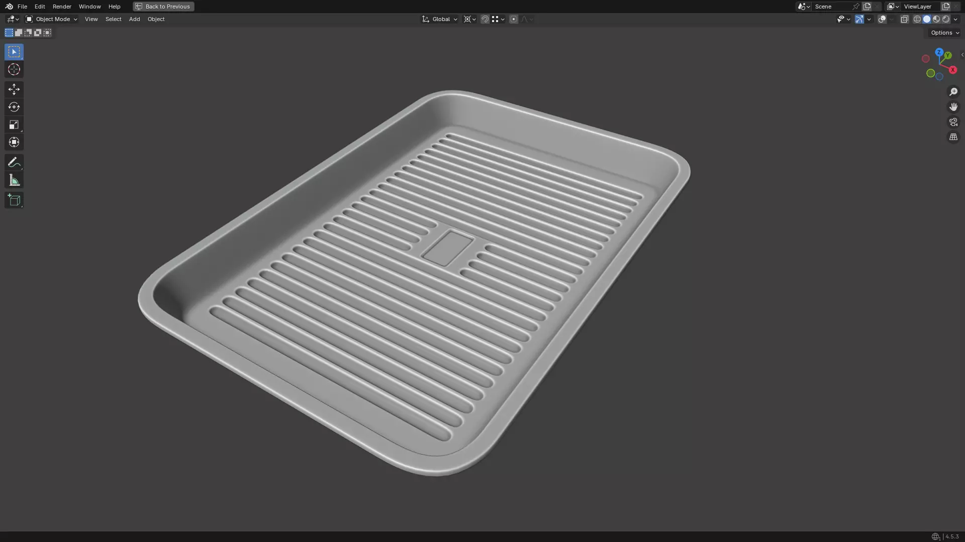 Baking Tray 3D print model_22