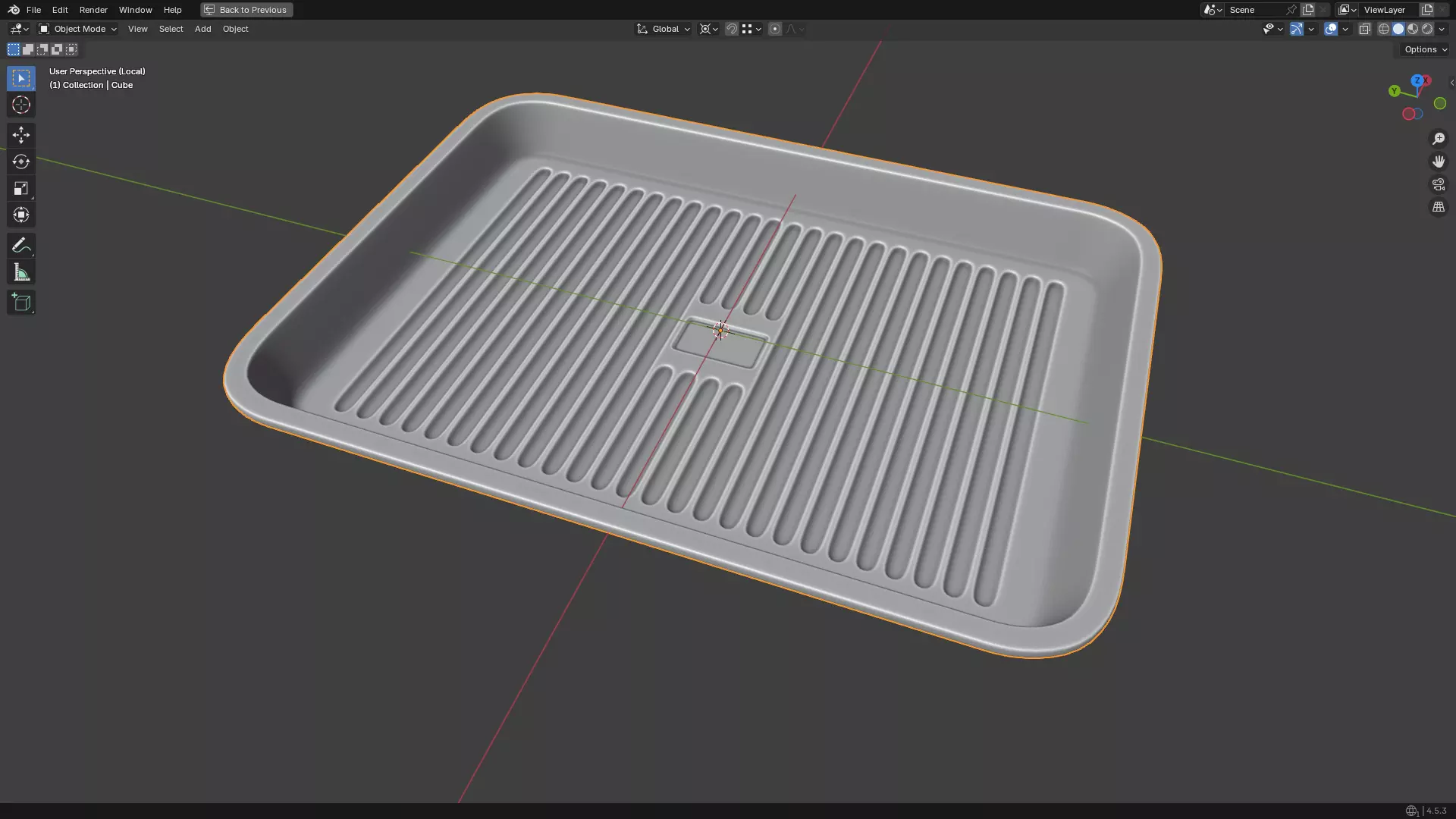 Baking Tray 3D print model_38