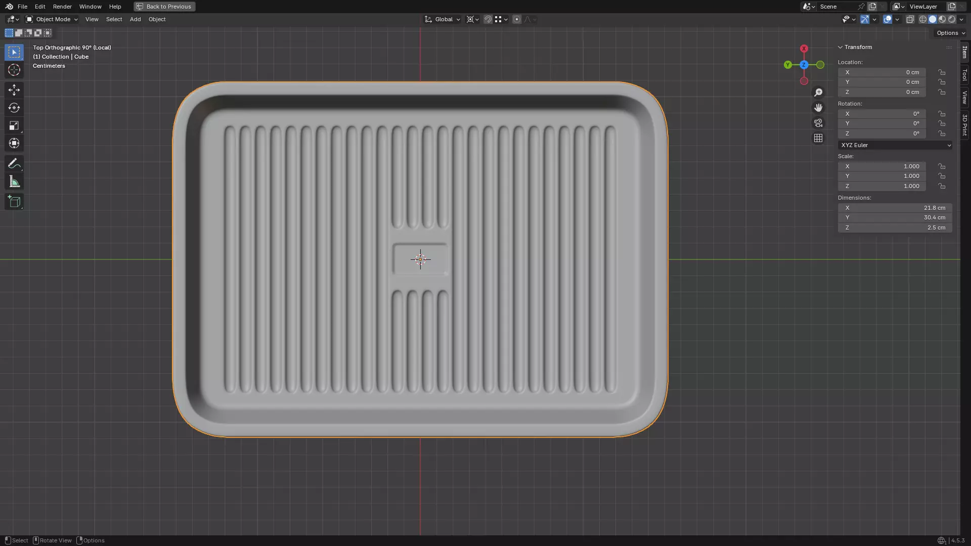 Baking Tray 3D print model_4