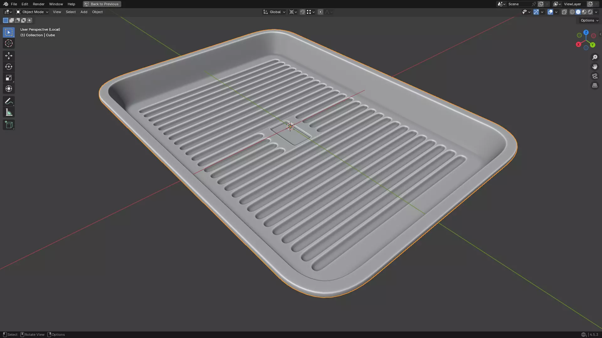 Baking Tray 3D print model_36