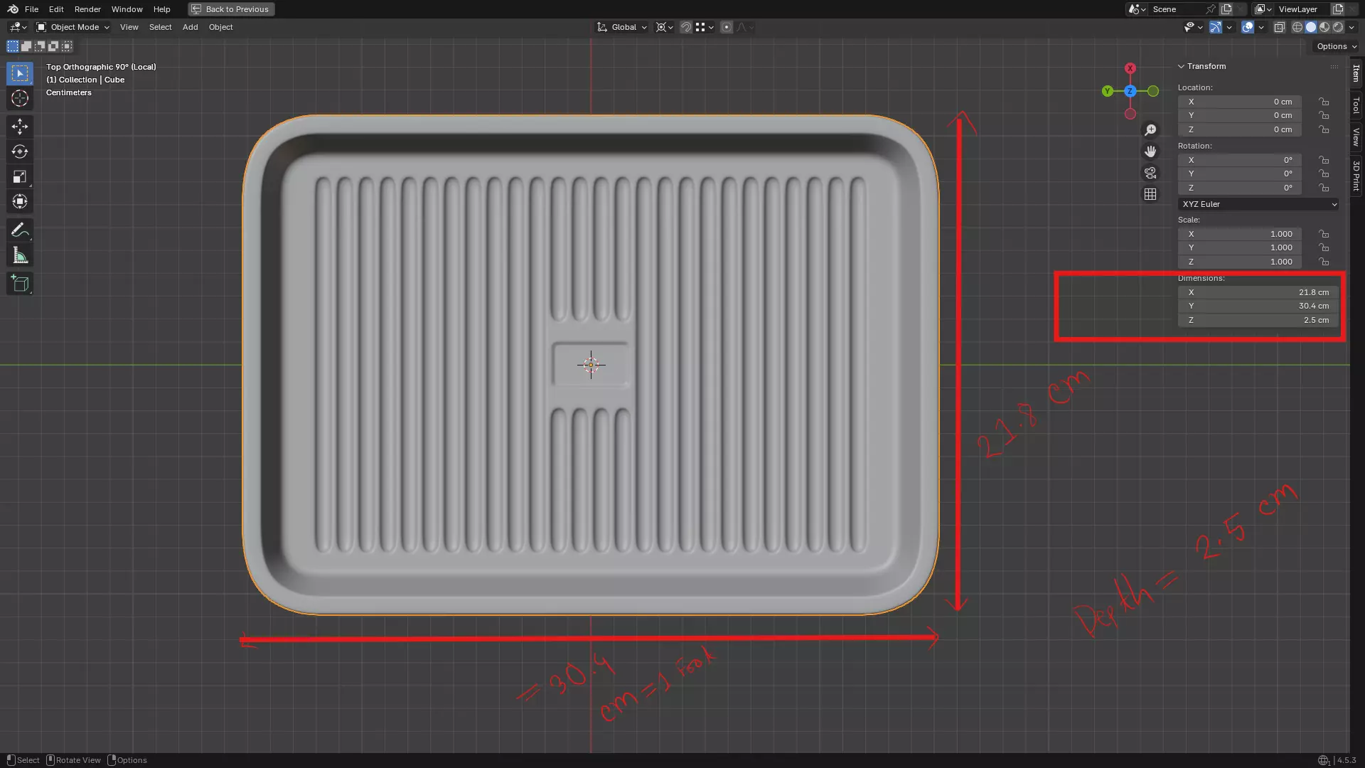 Baking Tray 3D print model_2