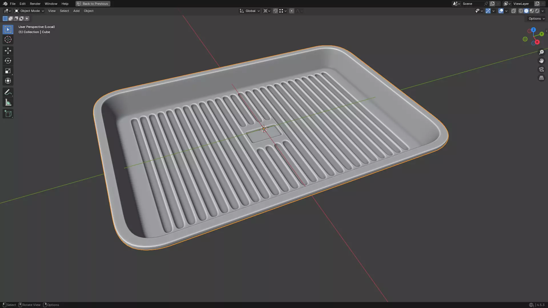 Baking Tray 3D print model_37