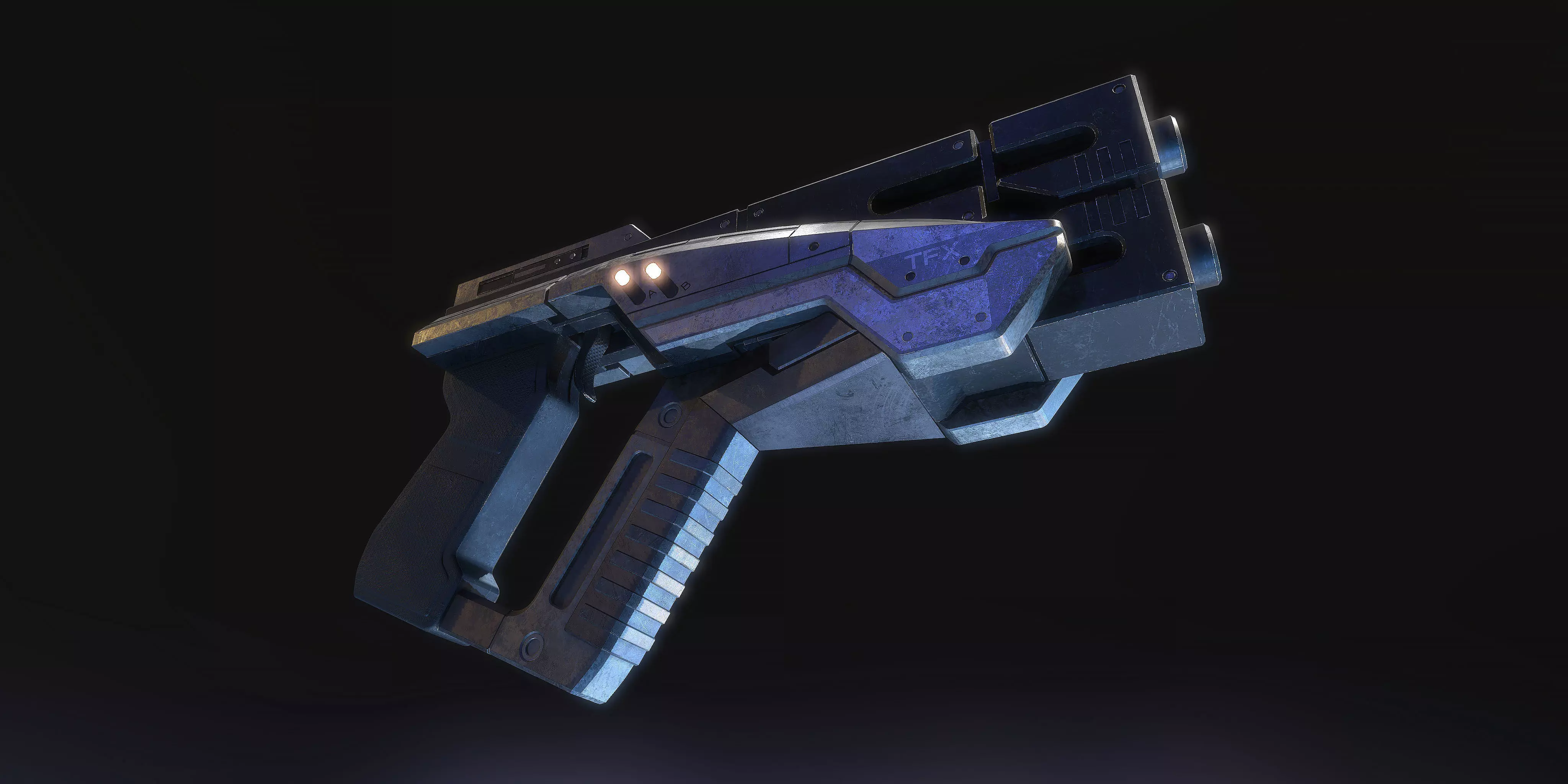 Predator Gun H1 Mass Effect 2 3D model_6