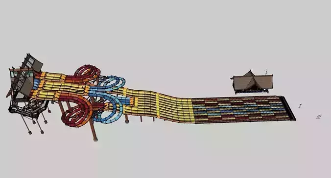 Water Park Slide Complex 08