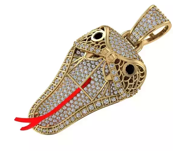 Cobra pendant 3D model