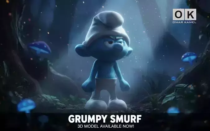 grumpy smurf