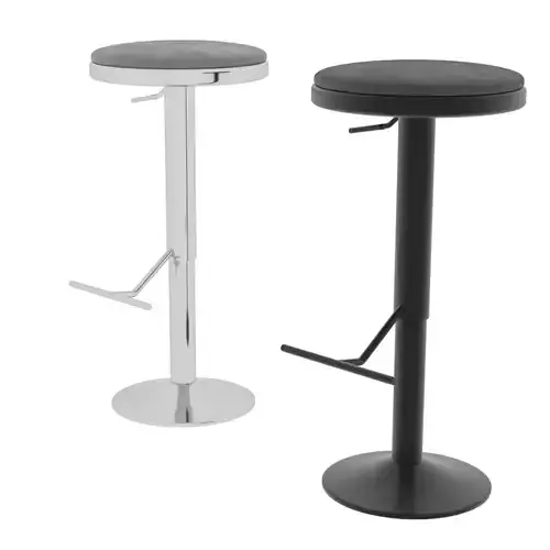 Modern Adjustable Bar Stool - V-Ray