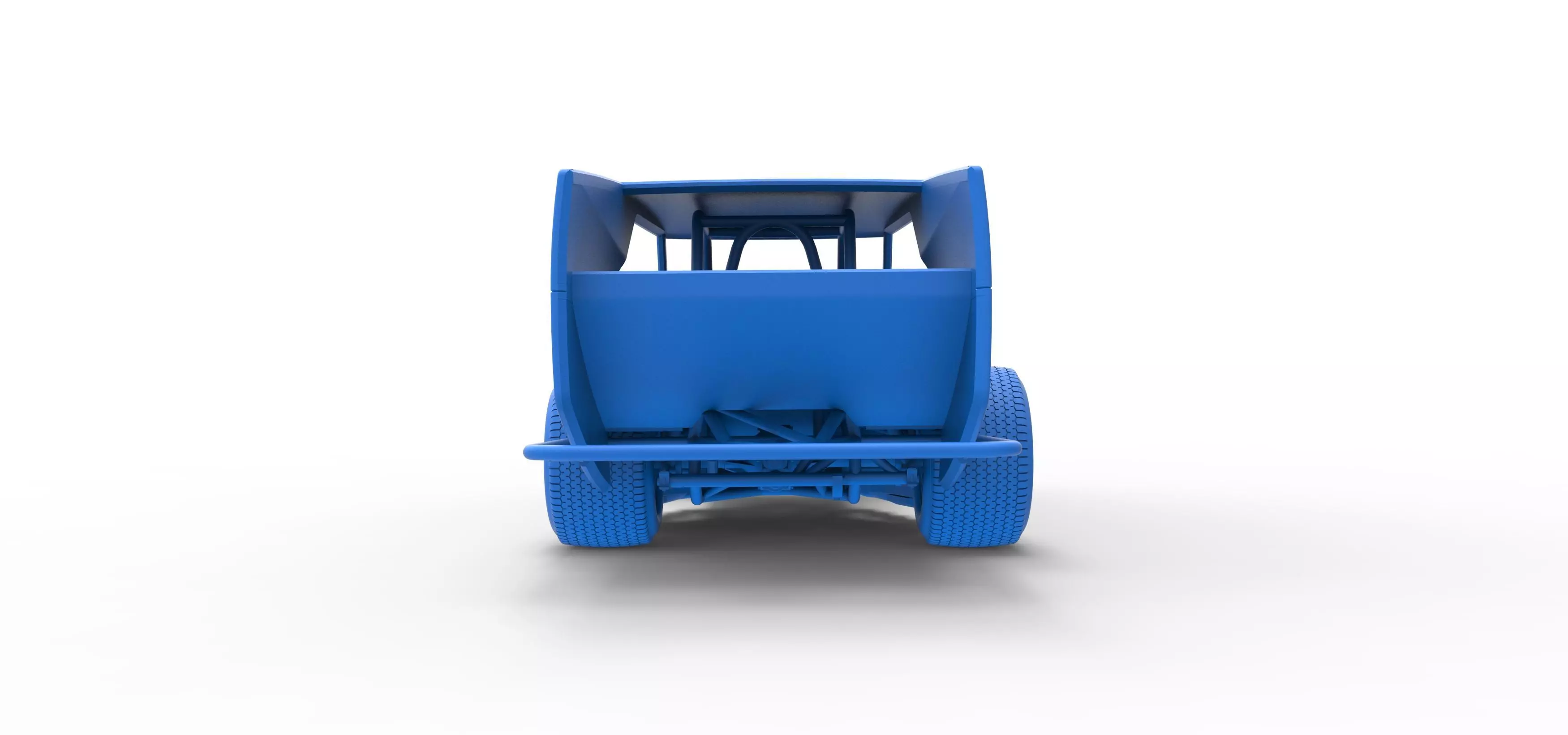 Vintage Dirt Modified stock car Version 5 Scale 1 to 25 3D print model_43