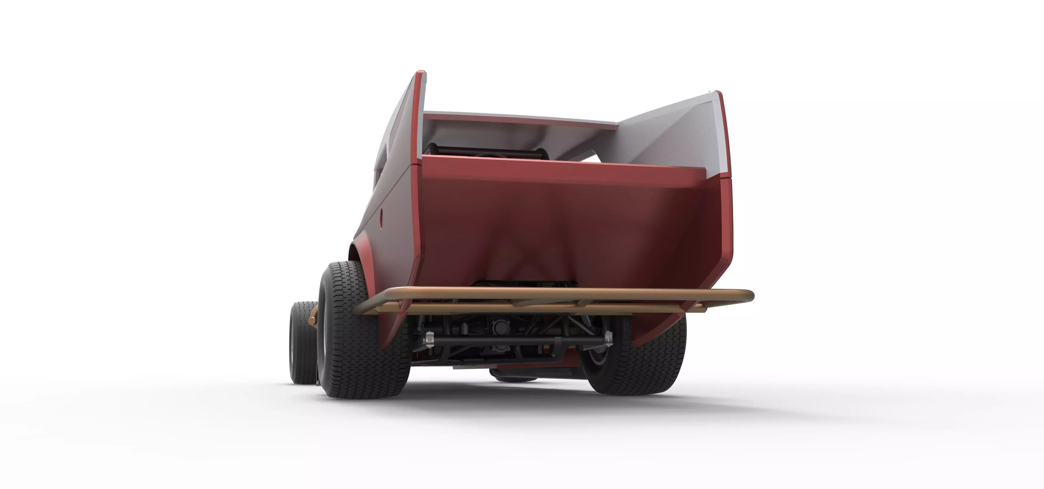 Vintage Dirt Modified stock car Version 5 Scale 1 to 25 3D print model_15