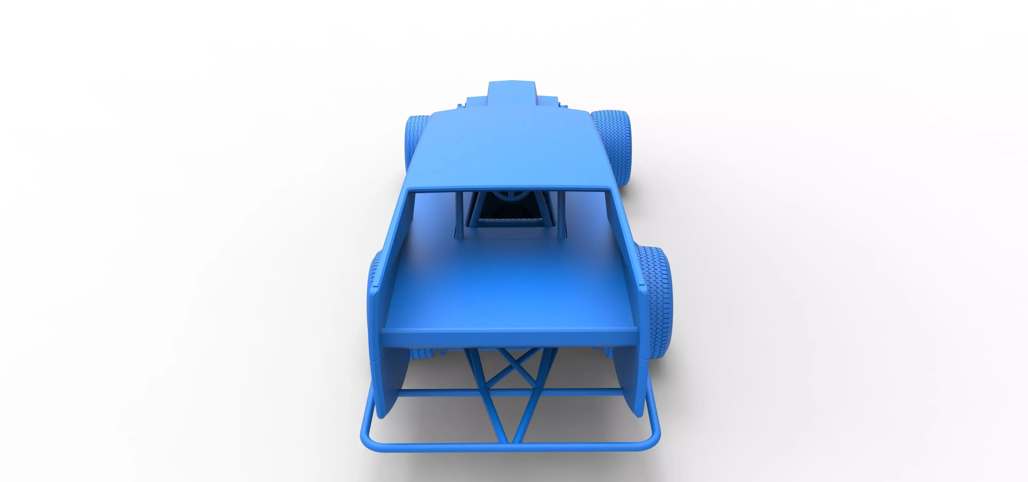 Vintage Dirt Modified stock car Version 5 Scale 1 to 25 3D print model_44