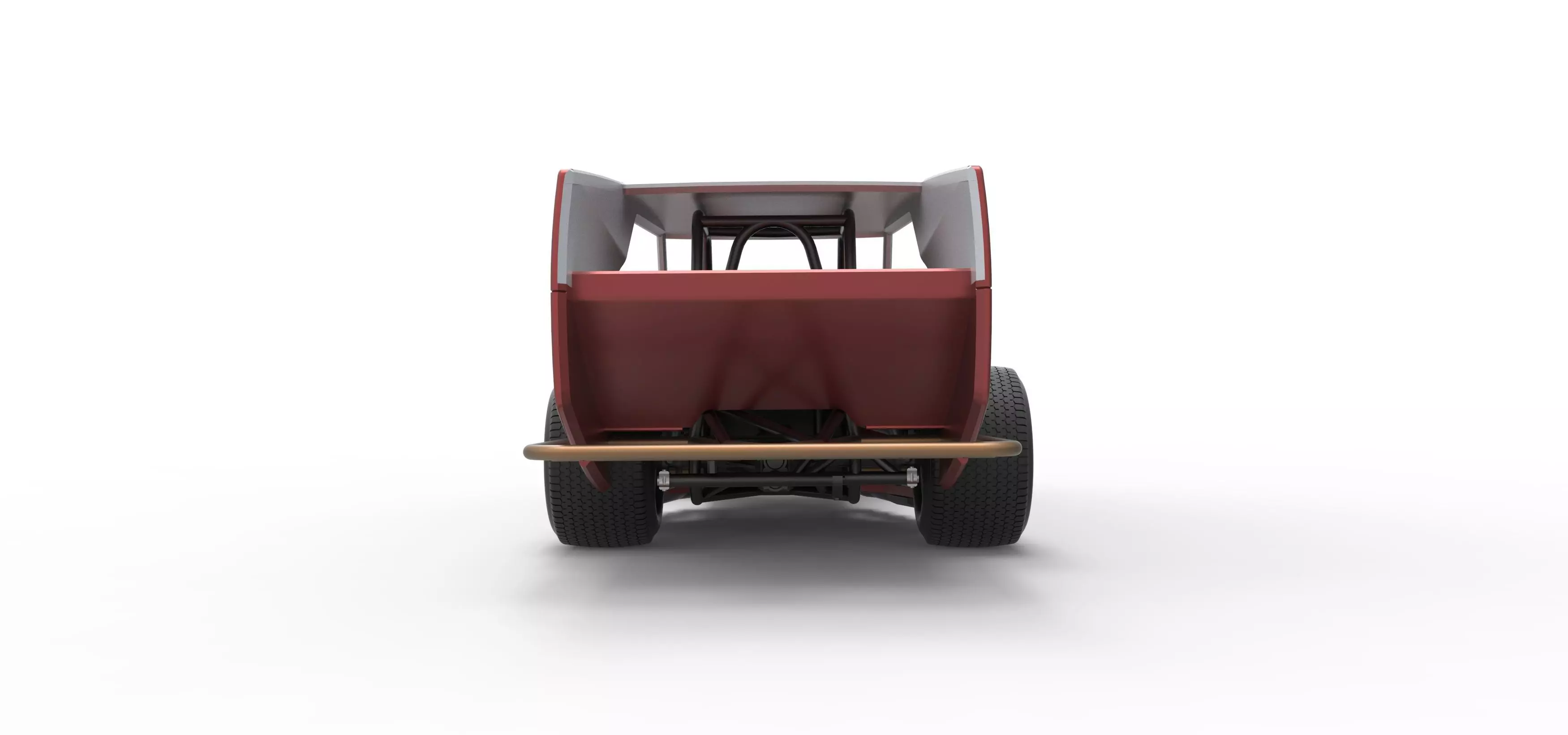 Vintage Dirt Modified stock car Version 5 Scale 1 to 25 3D print model_16