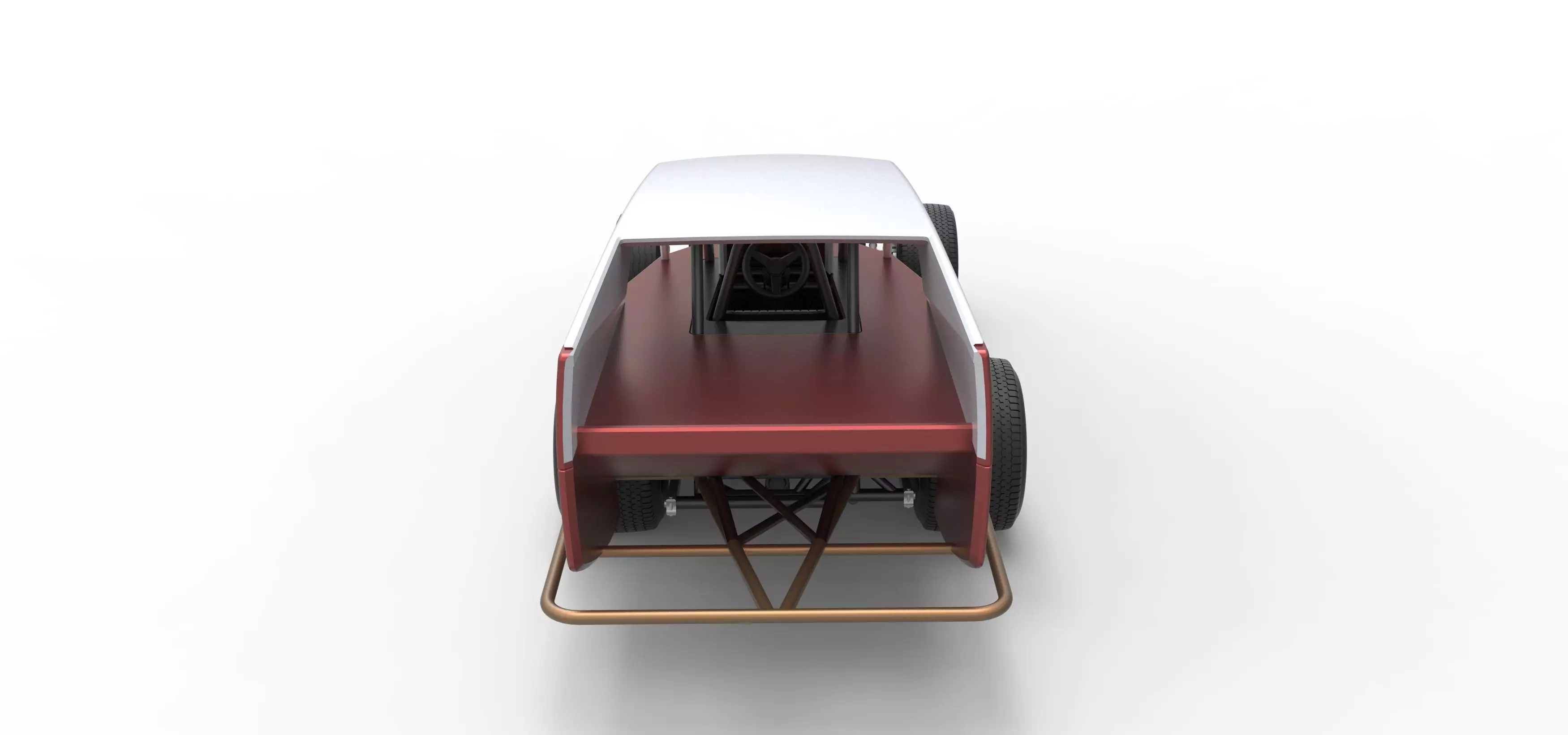 Vintage Dirt Modified stock car Version 5 Scale 1 to 25 3D print model_17