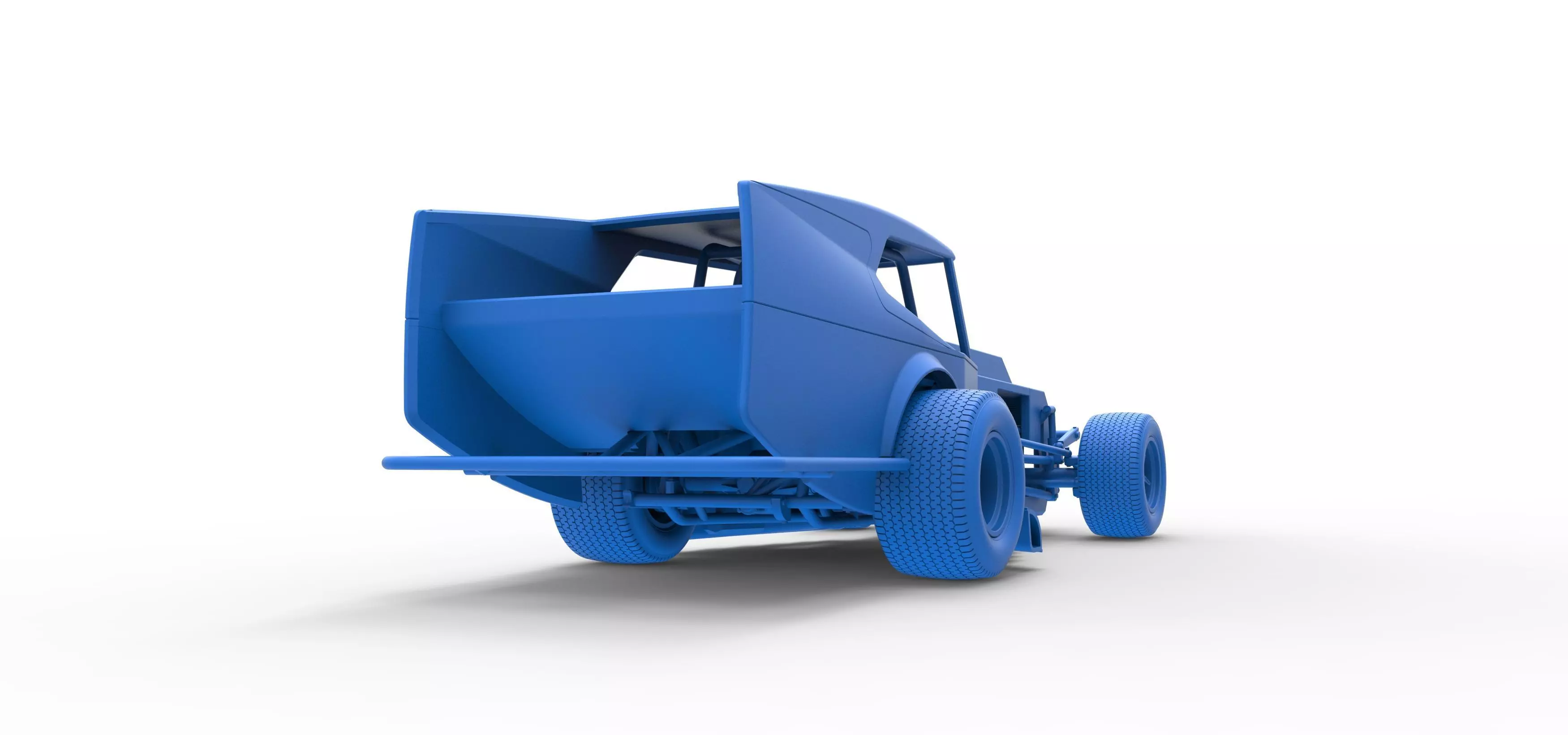 Vintage Dirt Modified stock car Version 5 Scale 1 to 25 3D print model_46