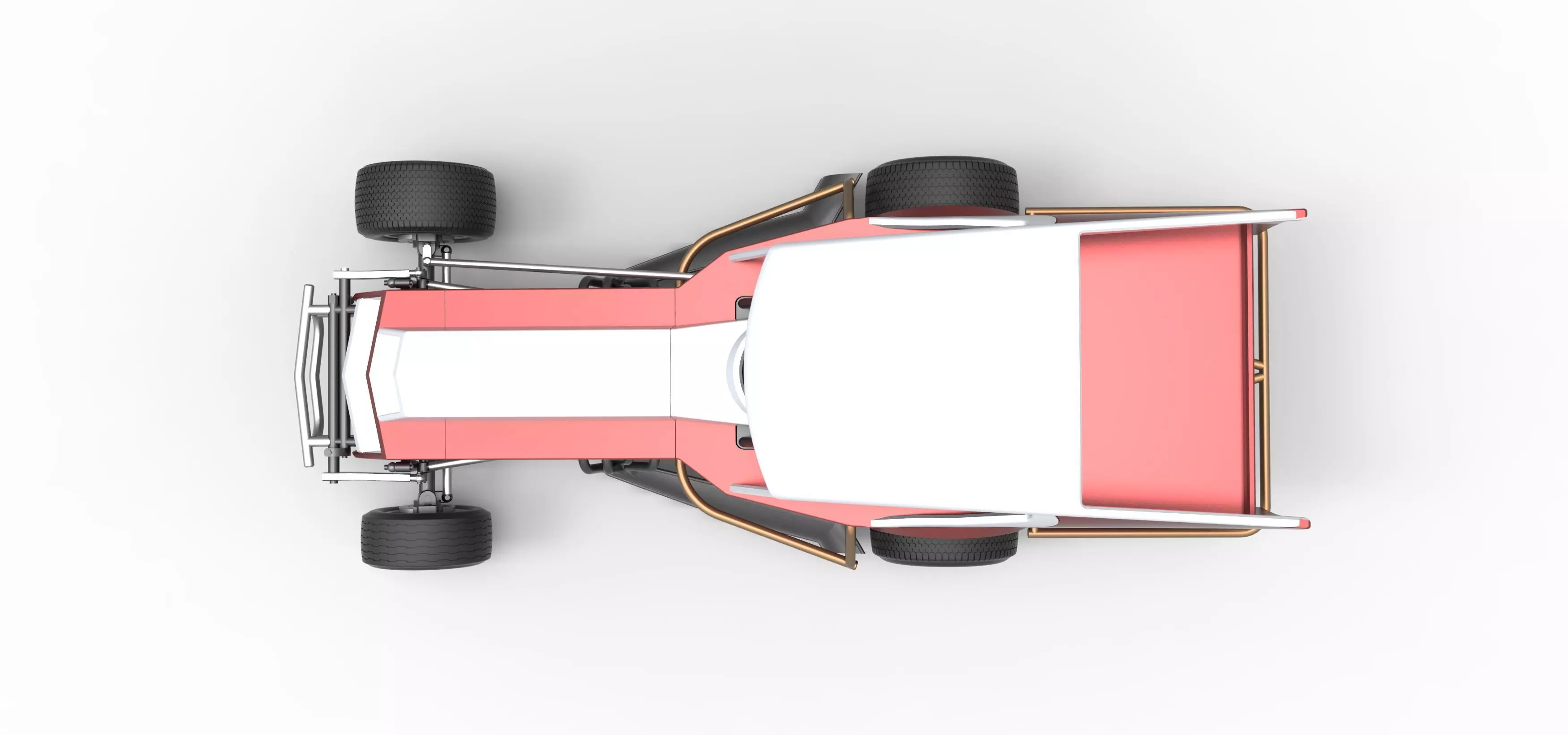 Vintage Dirt Modified stock car Version 5 Scale 1 to 25 3D print model_11