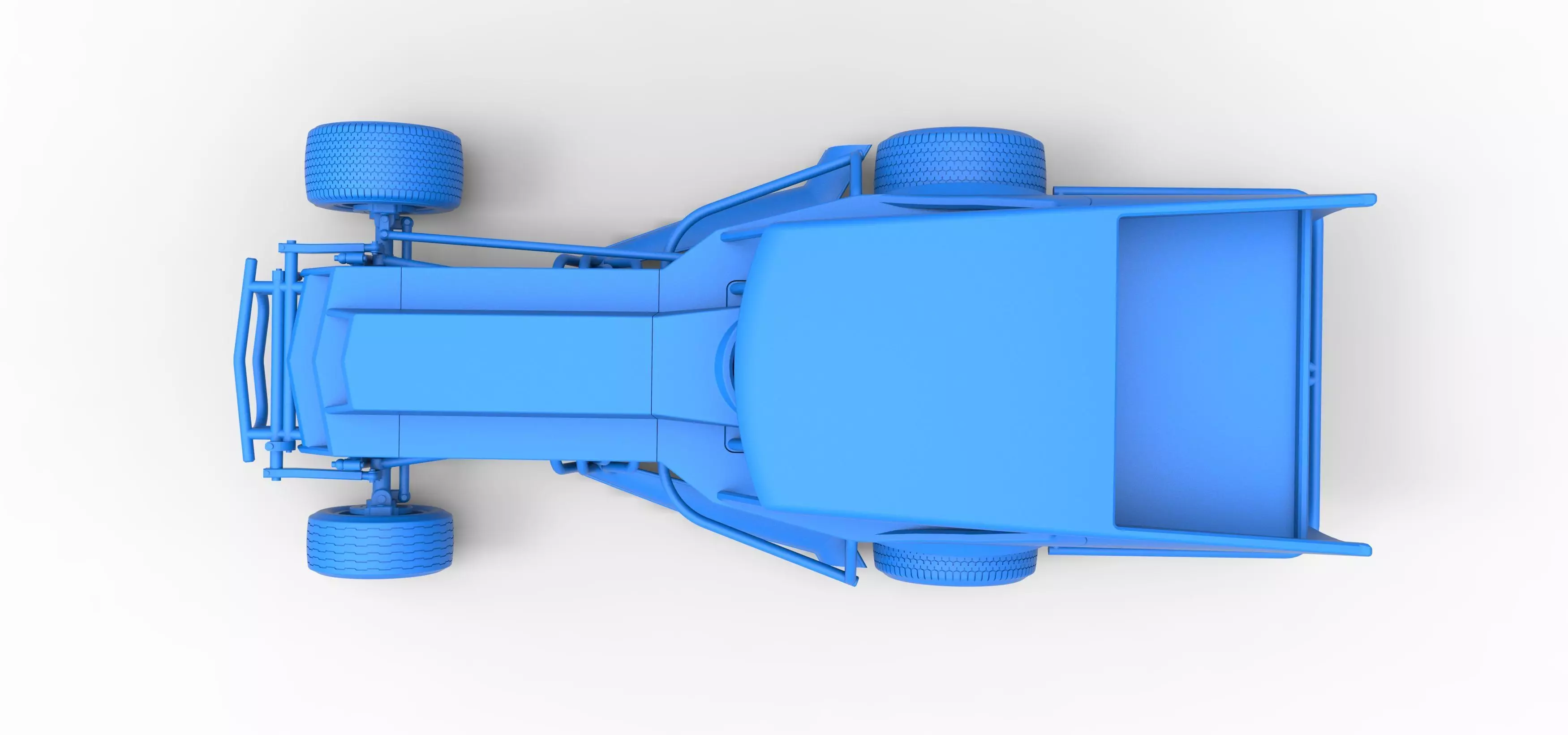 Vintage Dirt Modified stock car Version 5 Scale 1 to 25 3D print model_38