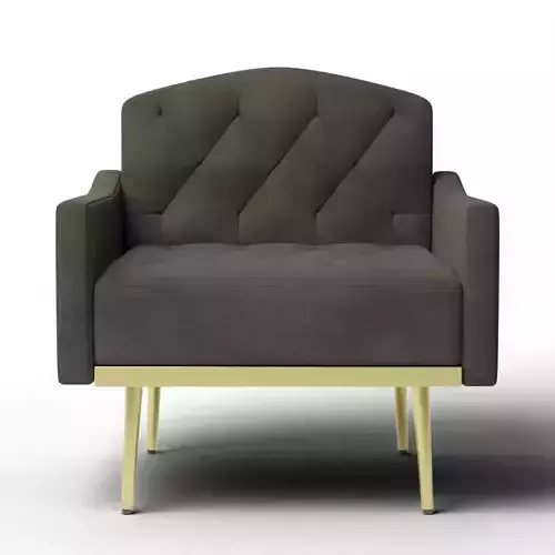 Black Leisure Single Sofa